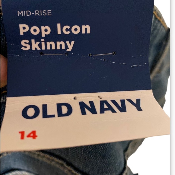 Mid-Rise Pop Icon Ripped Skinny Jeans for Women size 14 - Picture 6 of 7